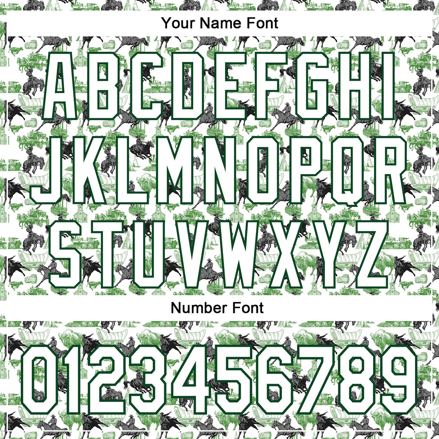 Custom White Green 3D Pattern Design Rodeo Cowboy Authentic Baseball Jersey - Sky-Custom