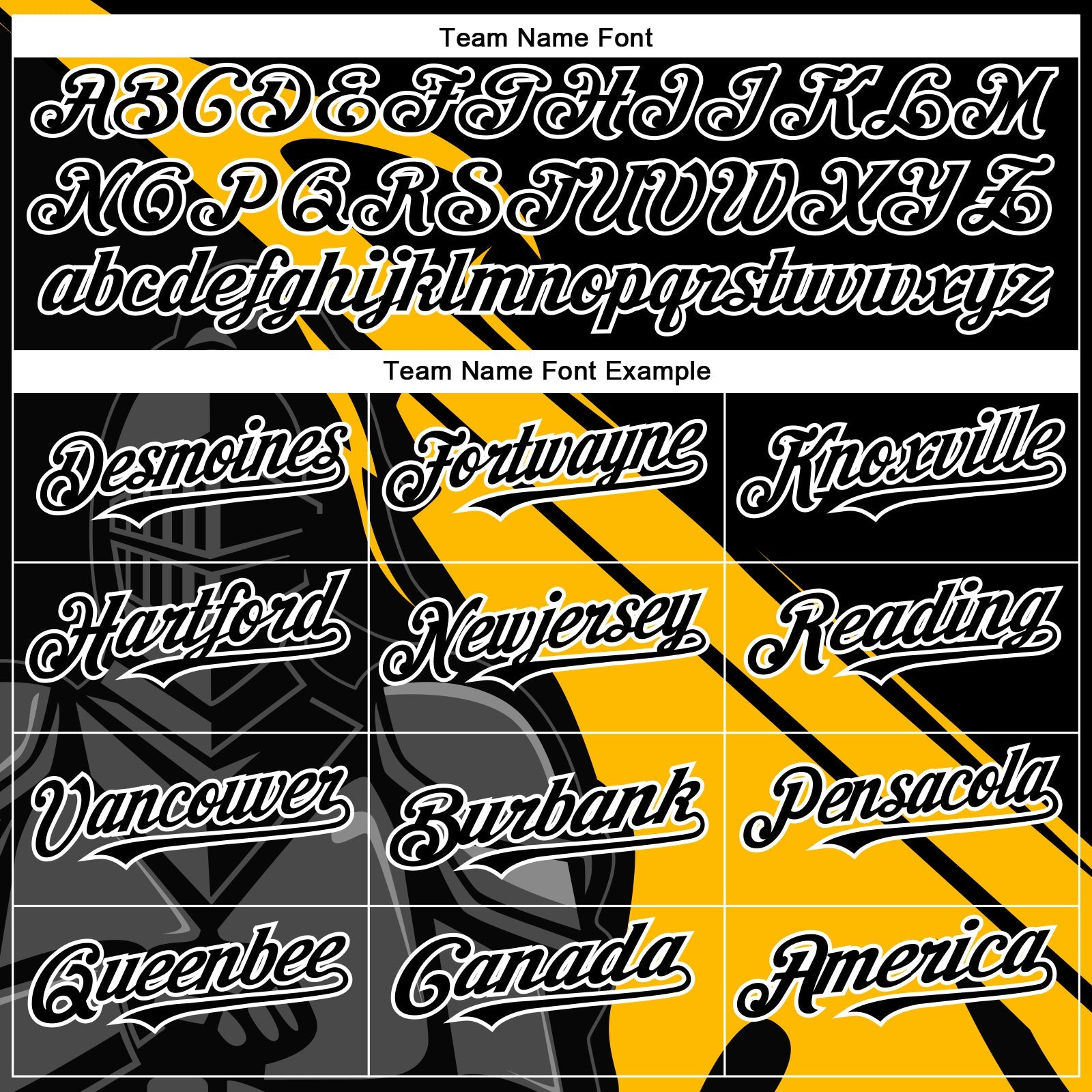 Custom Black Gold-White 3D Pattern Design Knight Hero Art Authentic Baseball Jersey - Sky-Custom