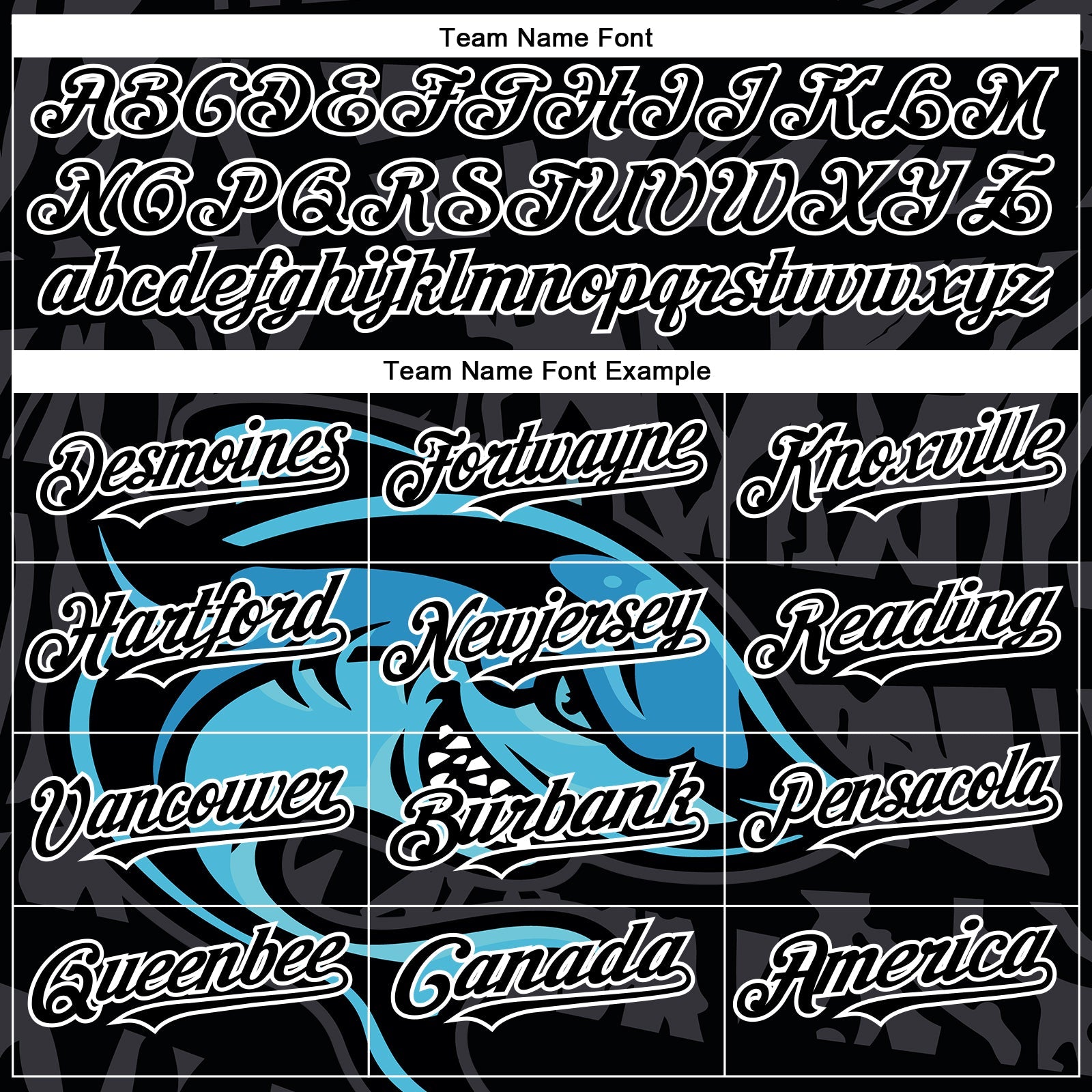 Custom Black White 3D Pattern Design Animal Shark Authentic Baseball Jersey - Sky-Custom