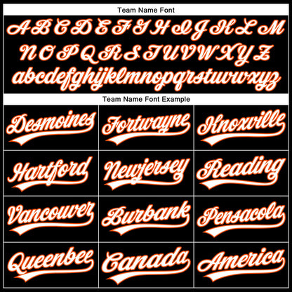 Custom Black White-Orange 3D Pattern Design Football Helmet And Animal Claw Authentic Baseball Jersey - Sky-Custom
