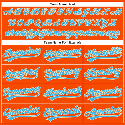 Custom Light Yellow Sky Blue Orange-Cream 3D Pattern Design Flame Football Helmet Authentic Baseball Jersey - Sky-Custom