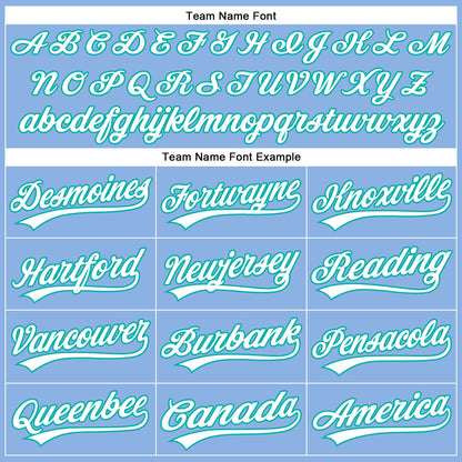 Custom Light Blue Neon Pink-Aqua 3D Pattern Design Champion Trophy Authentic Baseball Jersey - Sky-Custom
