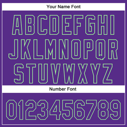 Custom Purple Pea Green 3D Pattern Design Champion Trophy Authentic Baseball Jersey - Sky-Custom