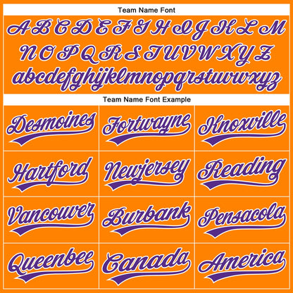 Custom Bay Orange Purple-White 3D Pattern Halloween Authentic Baseball Jersey - Sky-Custom