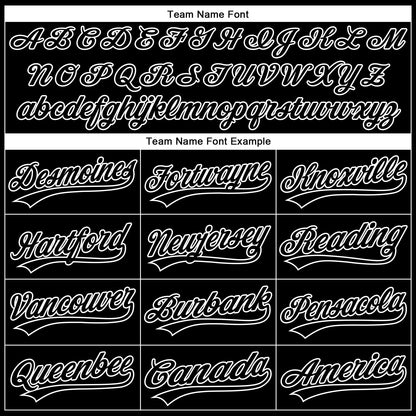Custom White Black 3D Pattern Halloween Skull Authentic Baseball Jersey - Sky-Custom
