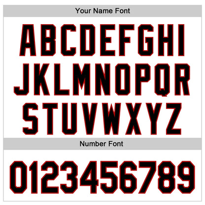 Custom White Black-Red 3D Pattern Design Vintage Tattoos Authentic Baseball Jersey - Sky-Custom