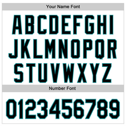 Custom White Black-Teal 3D Pattern Design Vintage Tattoos Authentic Baseball Jersey - Sky-Custom