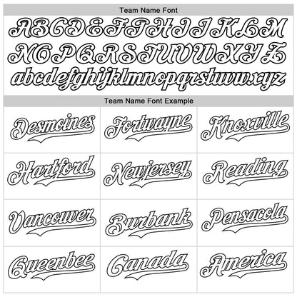 Custom Black White 3D Pattern Design Vintage Tattoos Authentic Baseball Jersey - Sky-Custom
