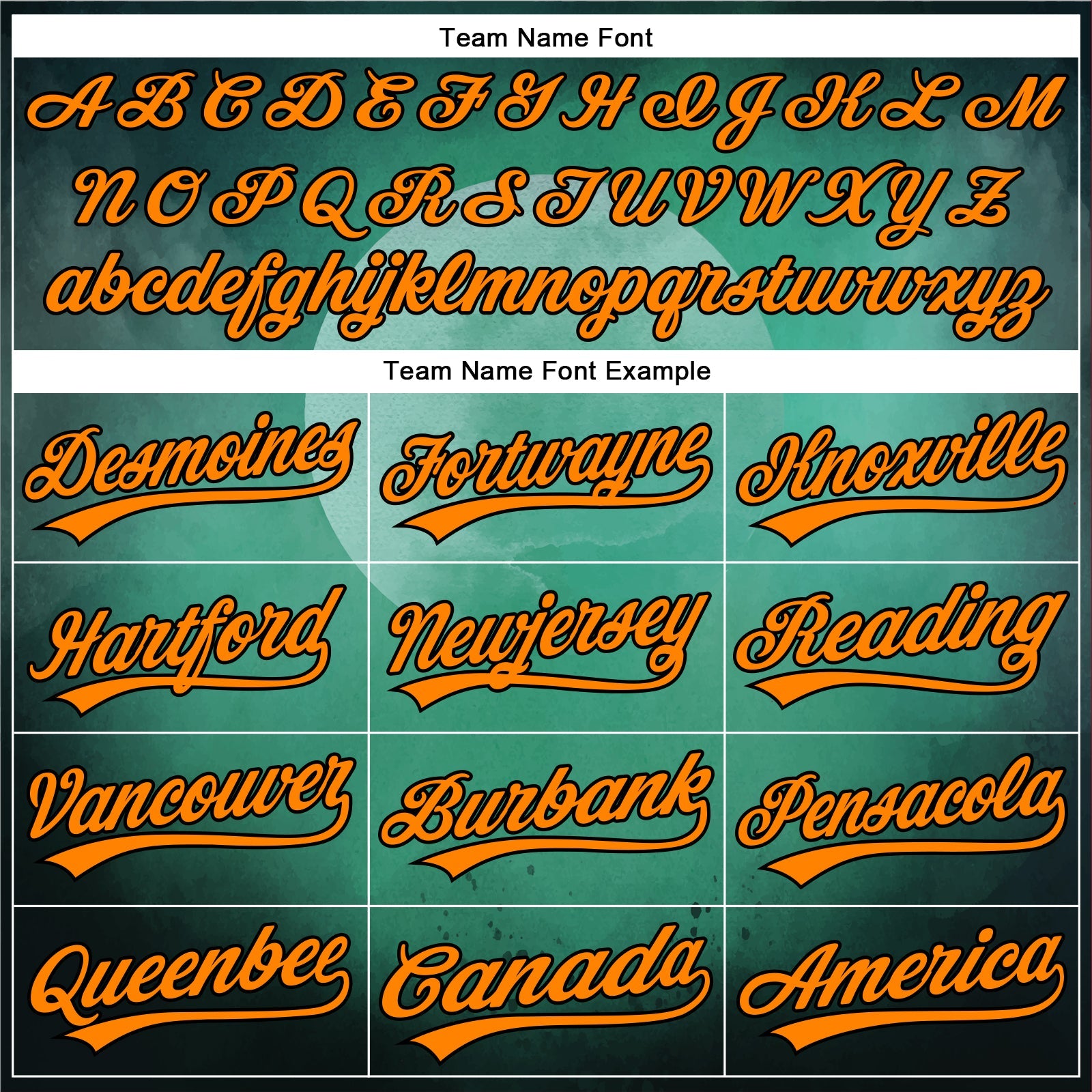 Custom Green Bay Orange-Black 3D Halloween Authentic Baseball Jersey - Sky-Custom
