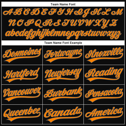 Custom Black Bay Orange-Steel Gray 3D Halloween Authentic Baseball Jersey - Sky-Custom
