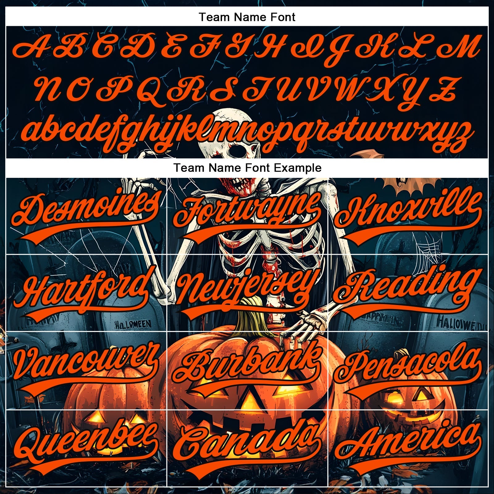 Custom Black Orange 3D Halloween Authentic Baseball Jersey - Sky-Custom