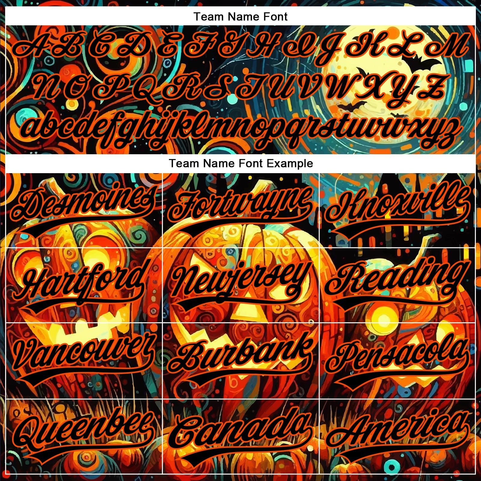 Custom Black Orange 3D Halloween Authentic Baseball Jersey - Sky-Custom