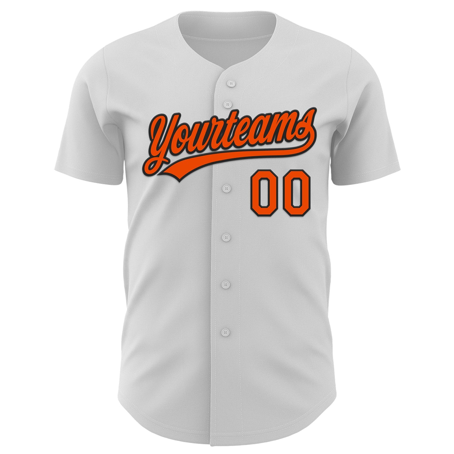 Custom White Orange-Black 3D Halloween Authentic Baseball Jersey - Sky-Custom
