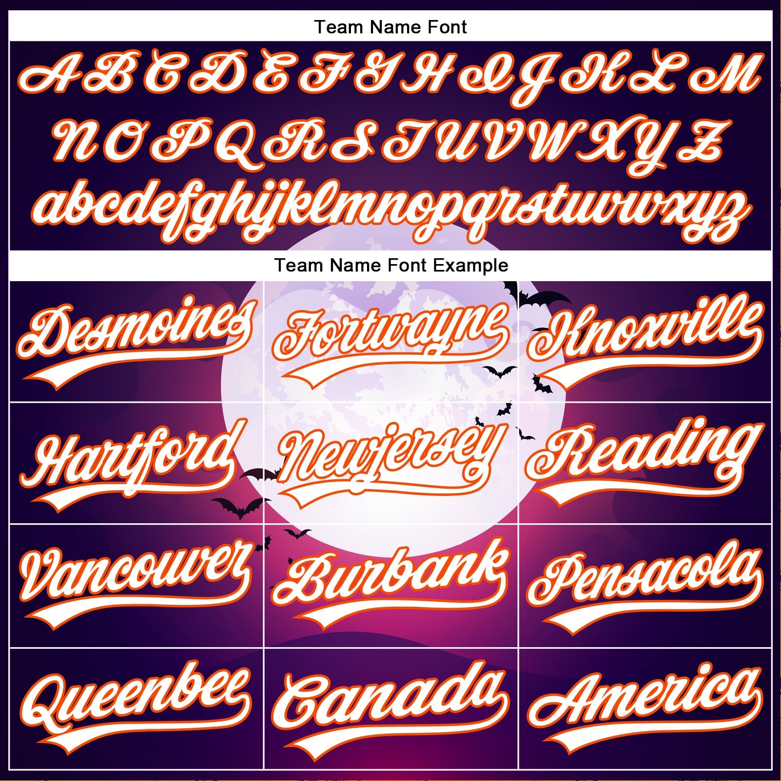 Custom Purple White-Orange 3D Halloween Authentic Baseball Jersey - Sky-Custom