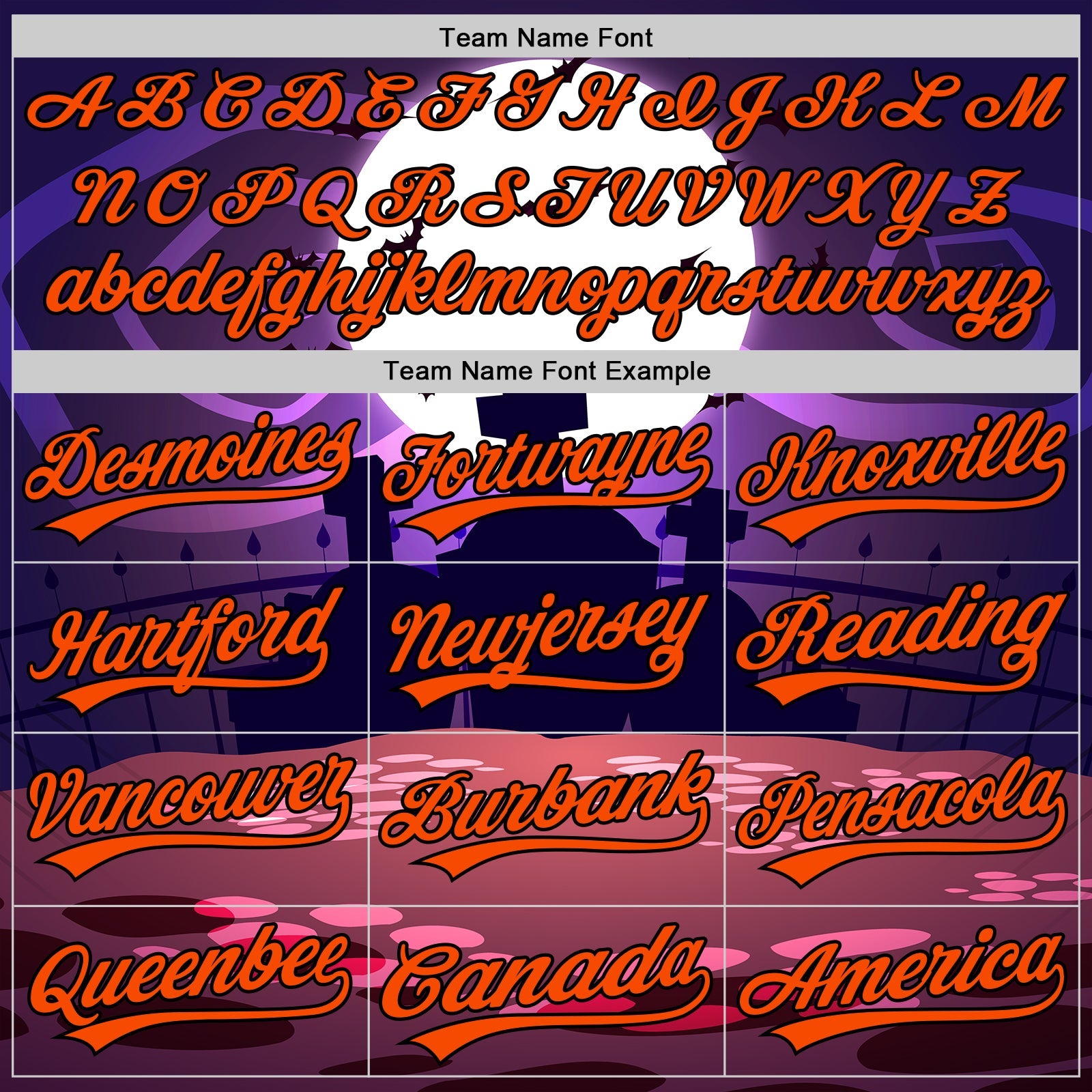 Custom Purple Orange-Black 3D Halloween Authentic Baseball Jersey - Sky-Custom