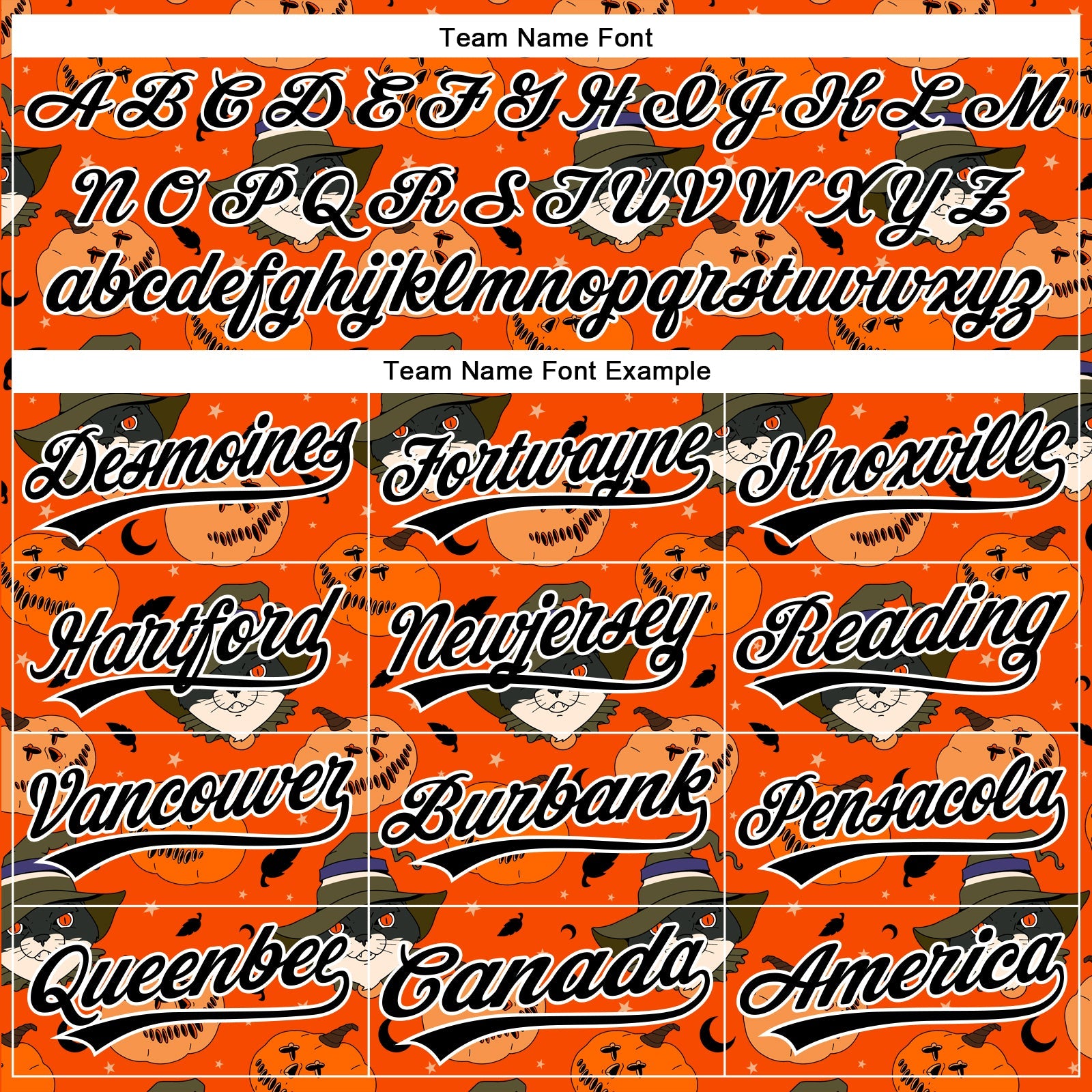 Custom Orange Black-White 3D Halloween Authentic Baseball Jersey - Sky-Custom