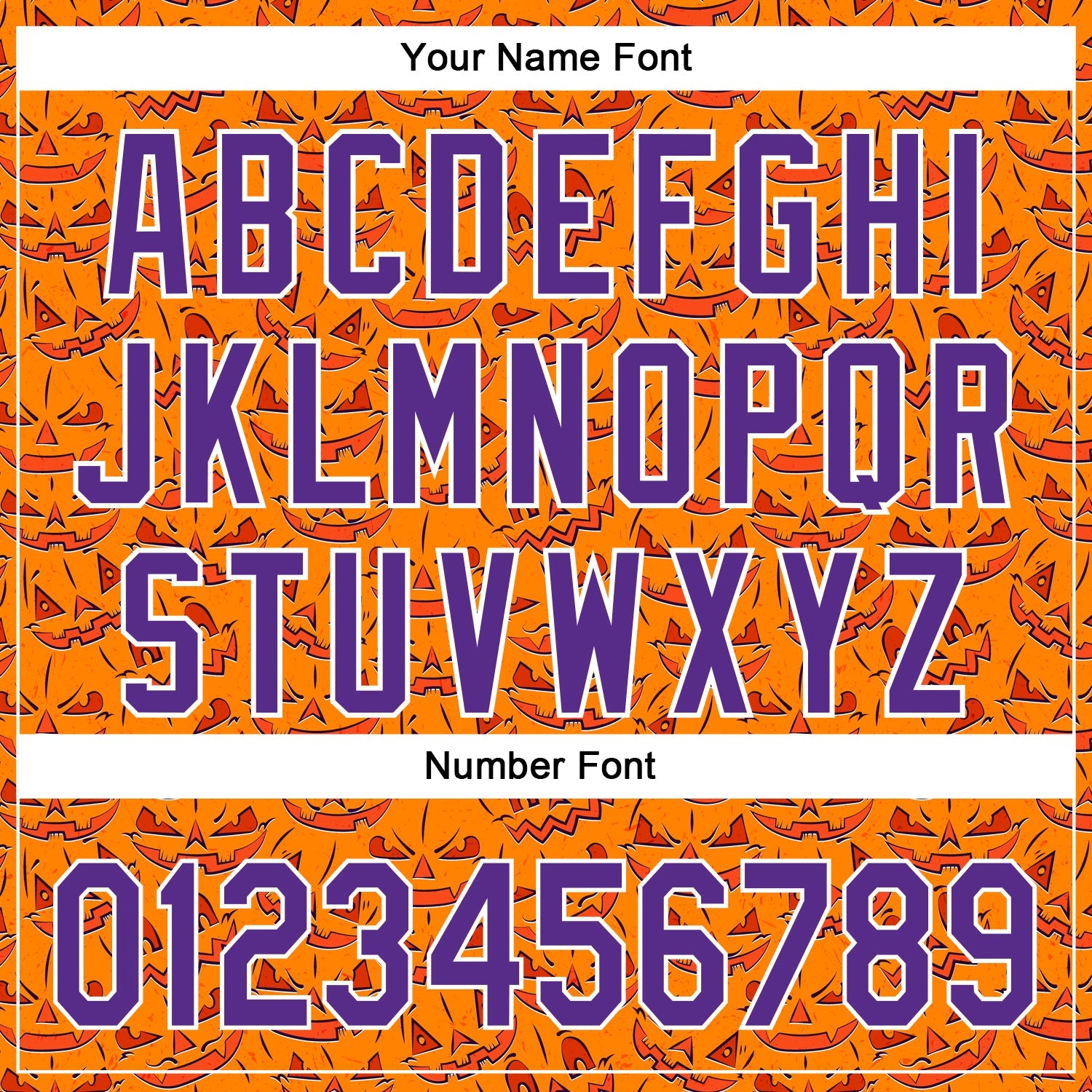 Custom Bay Orange Purple-White 3D Halloween Authentic Baseball Jersey - Sky-Custom