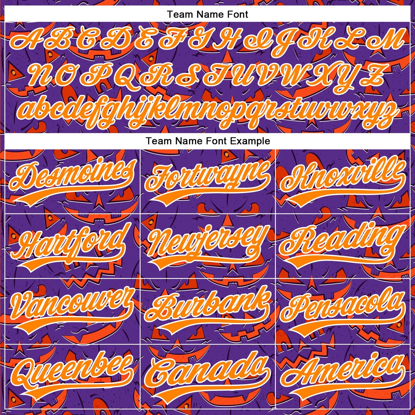 Custom Purple Bay Orange-White 3D Halloween Authentic Baseball Jersey - Sky-Custom