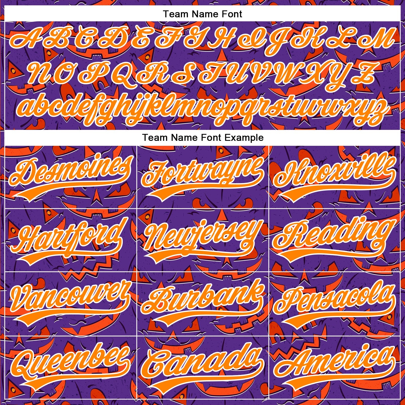 Custom Purple Bay Orange-White 3D Halloween Authentic Baseball Jersey - Sky-Custom