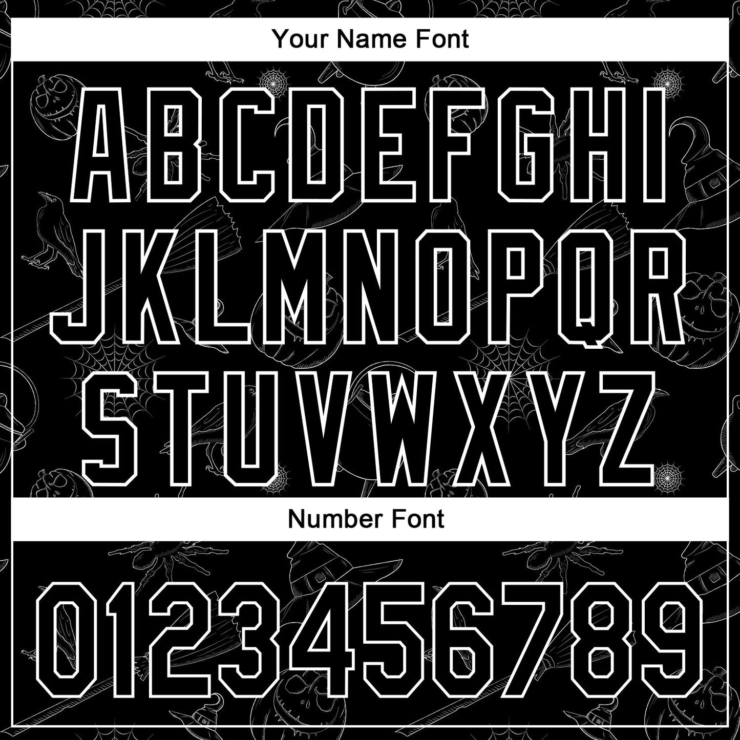 Custom Black White 3D Halloween Authentic Baseball Jersey - Sky-Custom