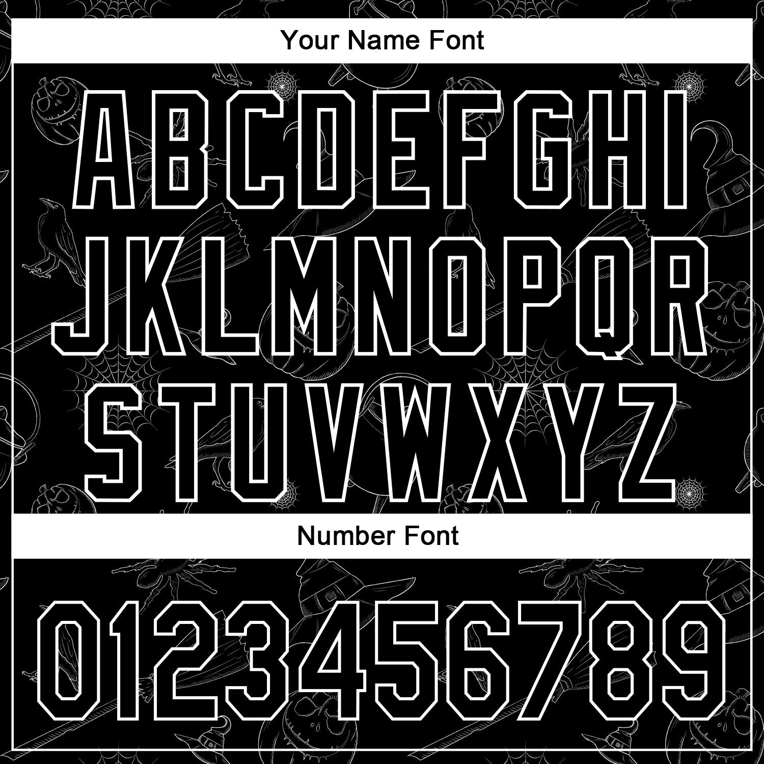 Custom Black White 3D Halloween Authentic Baseball Jersey - Sky-Custom