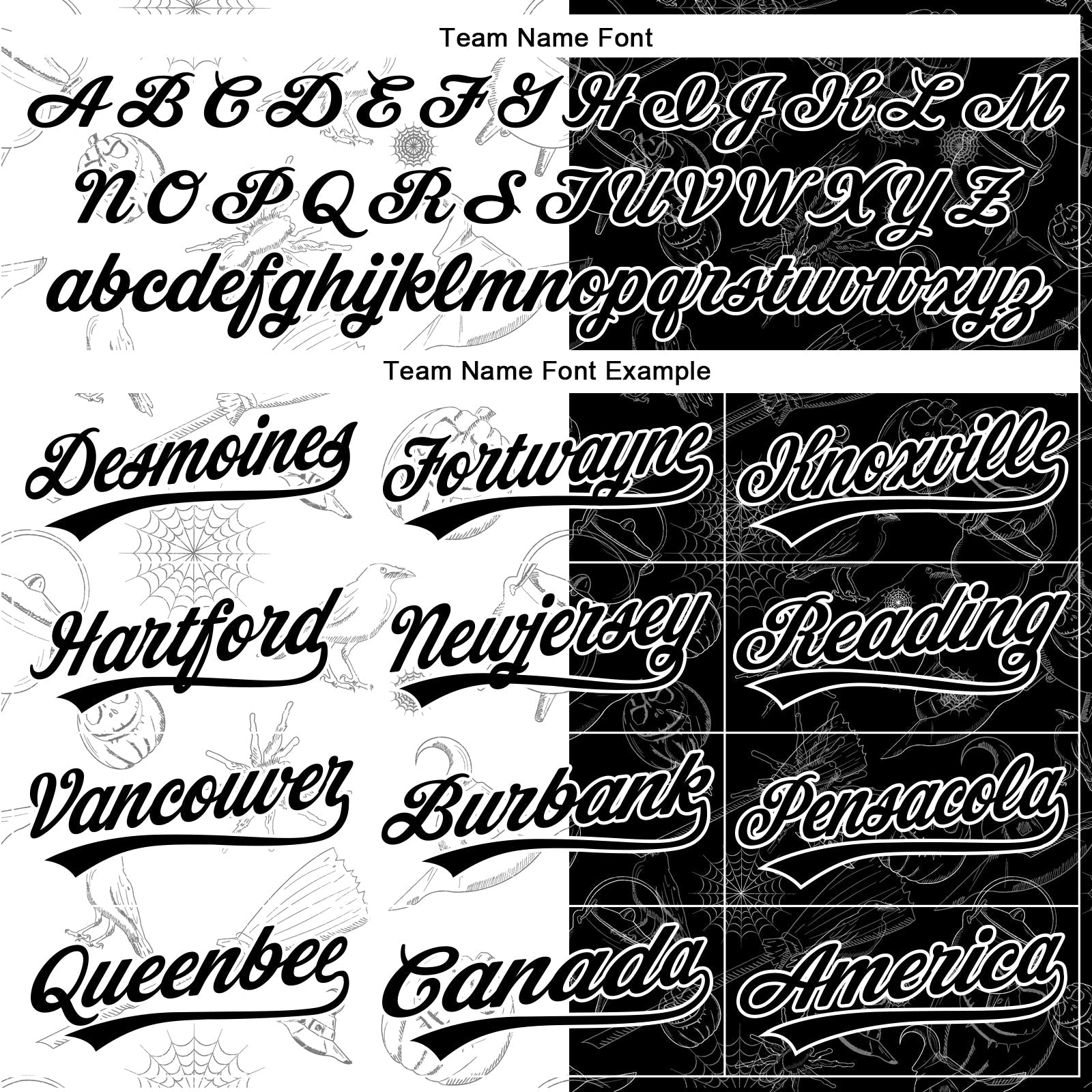 Custom Black White 3D Halloween Authentic Baseball Jersey - Sky-Custom