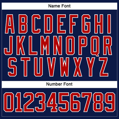 Custom Navy Red-White Funny Christmas 3D Hockey Lace Neck Jersey - Sky-Custom
