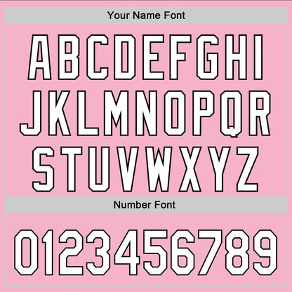 Custom Light Pink White-Black 3D Funny Christmas Authentic Baseball Jersey - Sky-Custom