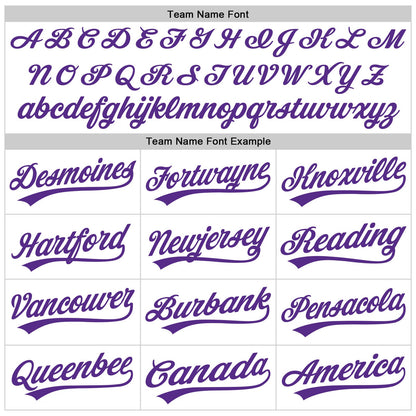 Custom White Purple 3D Pancreatic Cancer Ribbon Authentic Baseball Jersey - Sky-Custom