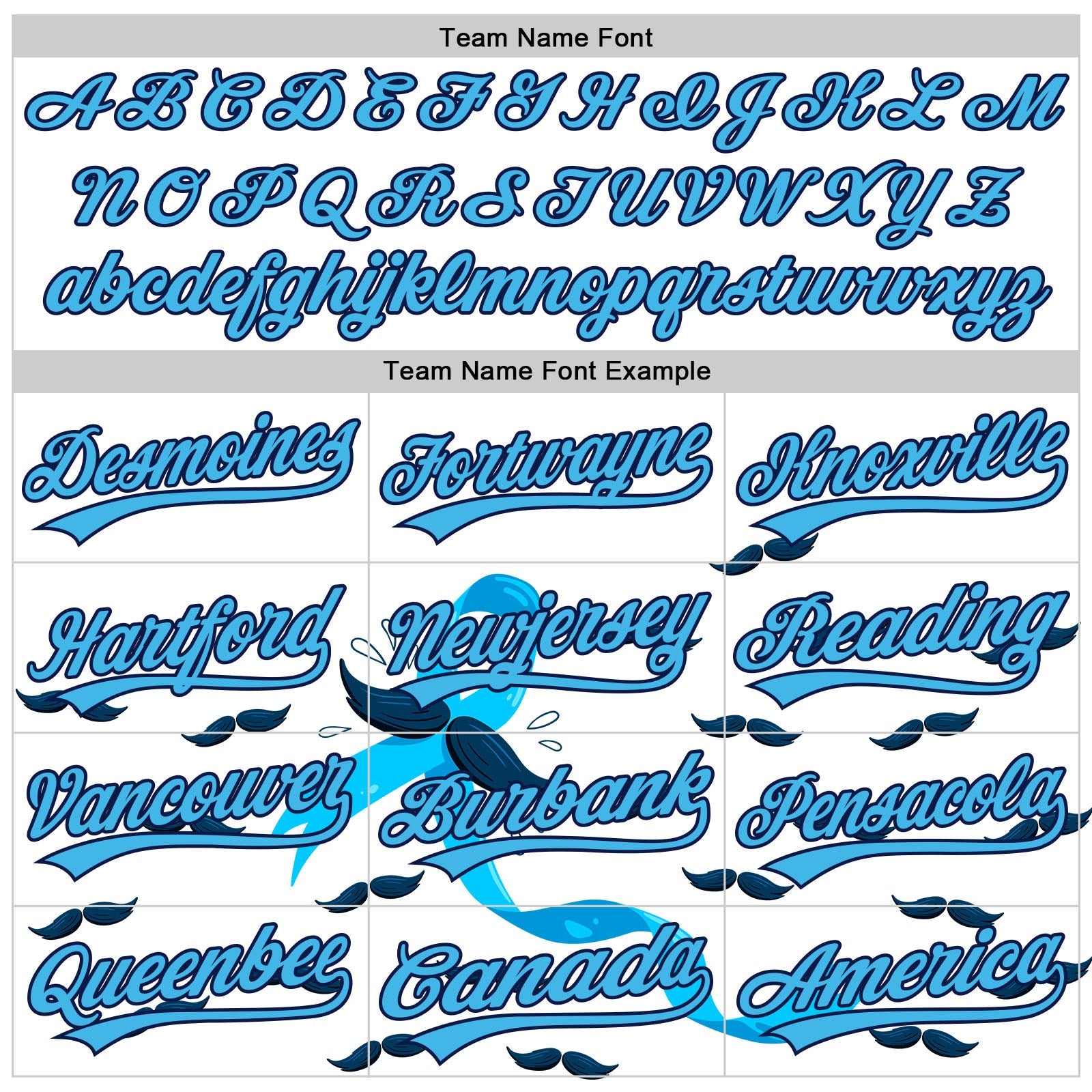 Custom White Sky Blue-Navy 3D Prostate Cancer Ribbon Authentic Baseball Jersey - Sky-Custom