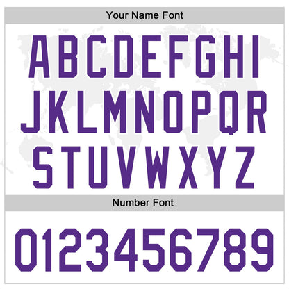 Custom White Purple 3D Thyroid Cancer Ribbon Authentic Baseball Jersey - Sky-Custom