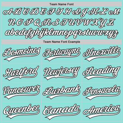 Custom Ice Blue White-Black 3D Love Heart Valentine's Day Authentic Baseball Jersey - Sky-Custom