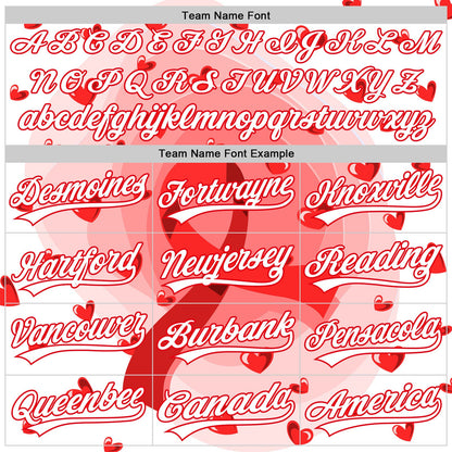 Custom White Fire Red 3D Blood Cancer Ribbon Authentic Baseball Jersey - Sky-Custom