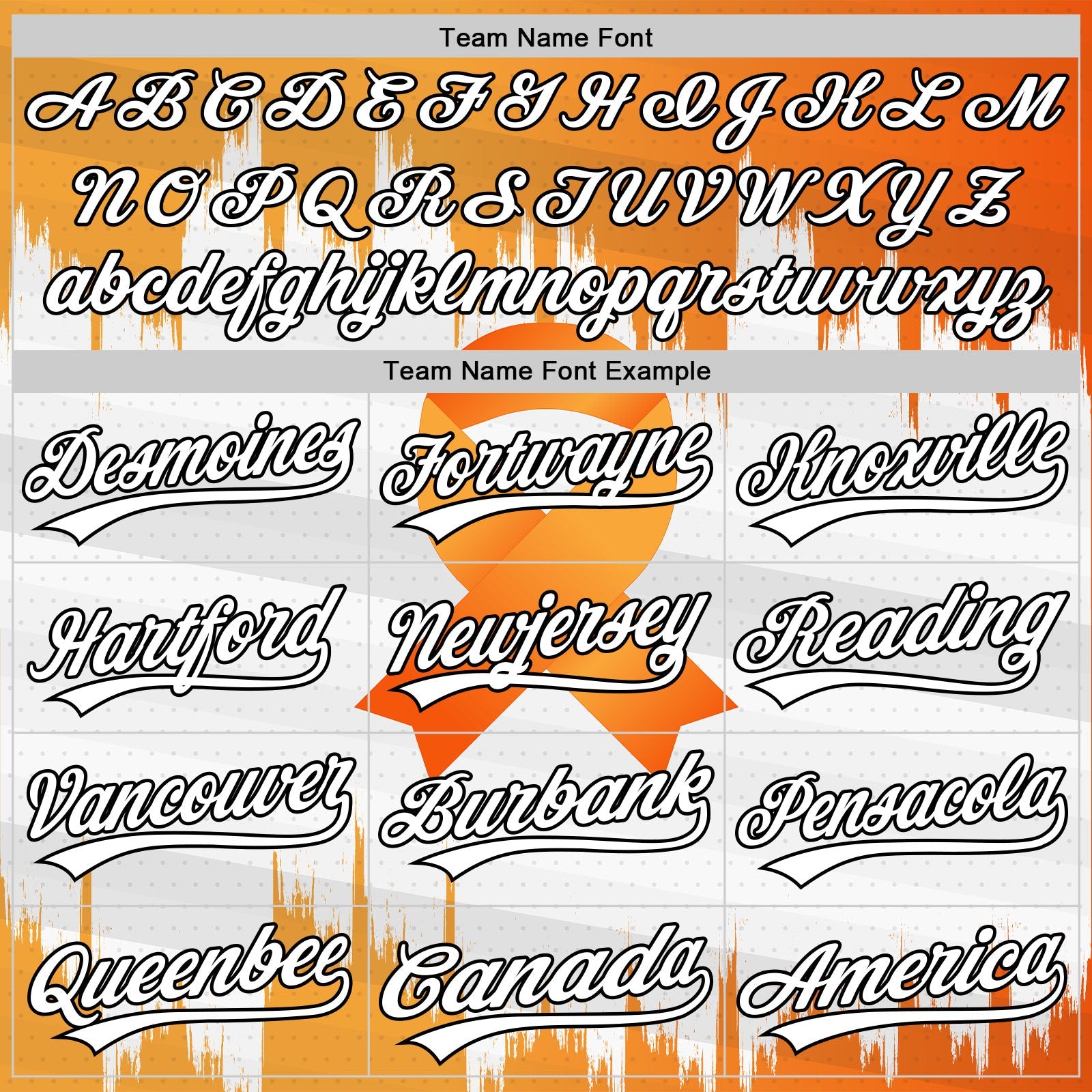 Custom White Orange-Black 3D Kidney Cancer Ribbon Authentic Baseball Jersey - Sky-Custom