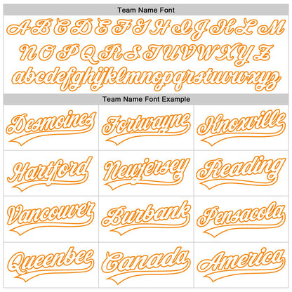 Custom White Bay Orange-Black 3D Kidney Cancer Ribbon Authentic Baseball Jersey - Sky-Custom