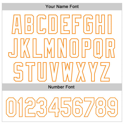 Custom White Bay Orange-Black 3D Kidney Cancer Ribbon Authentic Baseball Jersey - Sky-Custom