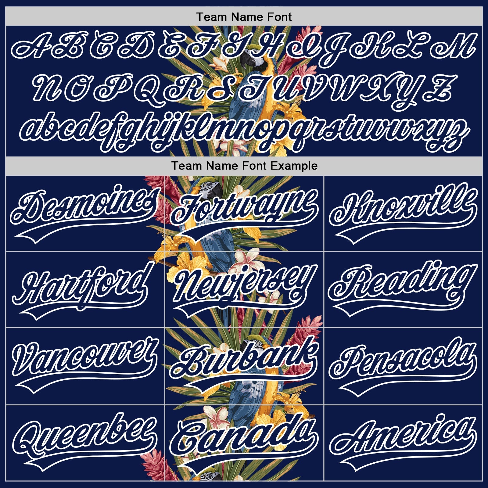 Custom Navy White 3D Tropical Hawaii Palm Tree And Bird Authentic Baseball Jersey - Sky-Custom