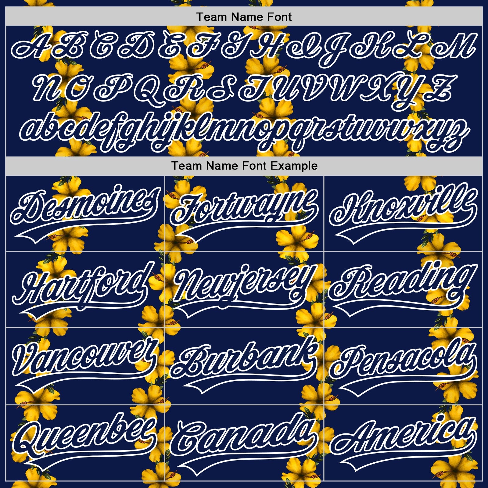 Custom Navy White 3D Tropical Hawaii Flower Authentic Baseball Jersey - Sky-Custom