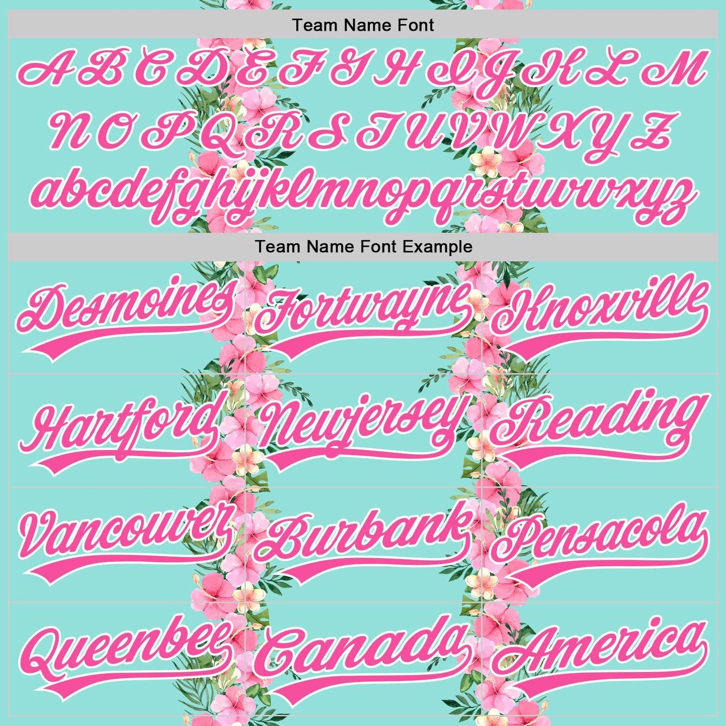 Custom Ice Blue Pink-White 3D Tropical Hawaii Jungle Leaves And Flower Authentic Baseball Jersey - Sky-Custom