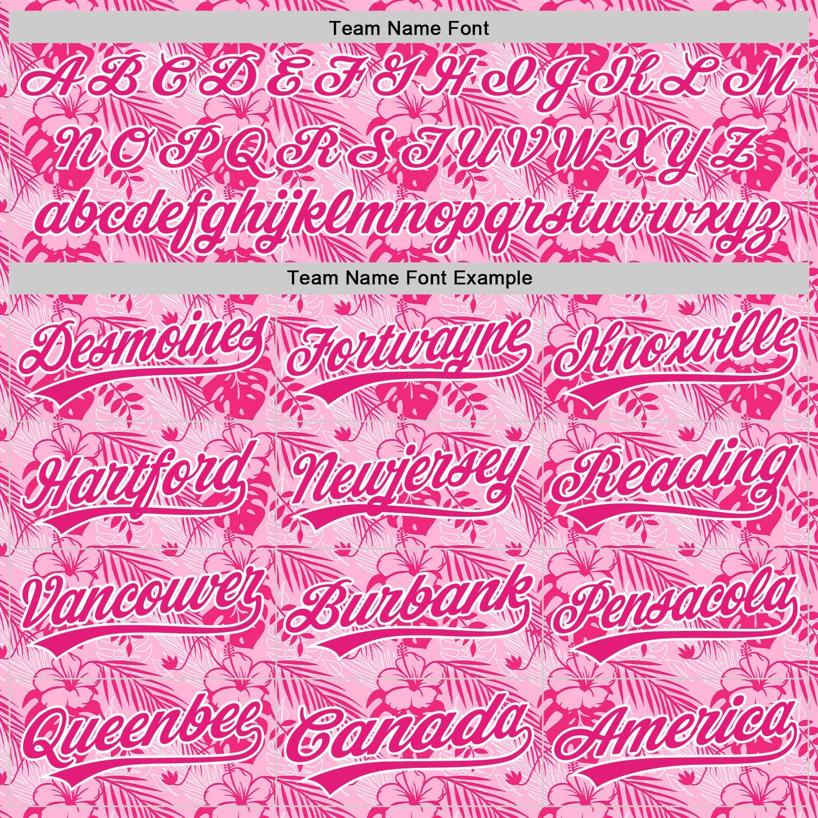 Custom Hot Pink White 3D Tropical Hawaii Jungle Leaves And Flower Authentic Baseball Jersey - Sky-Custom