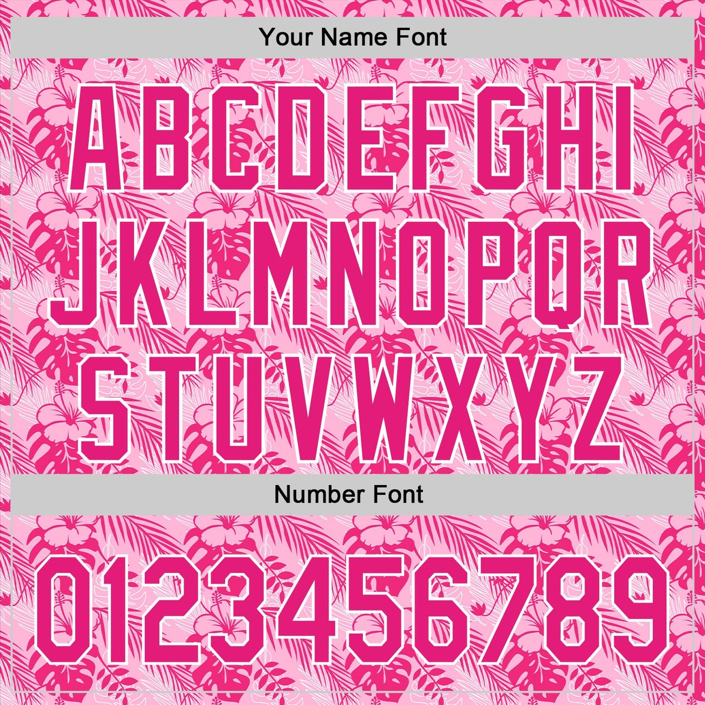 Custom Hot Pink White 3D Tropical Hawaii Jungle Leaves And Flower Authentic Baseball Jersey - Sky-Custom