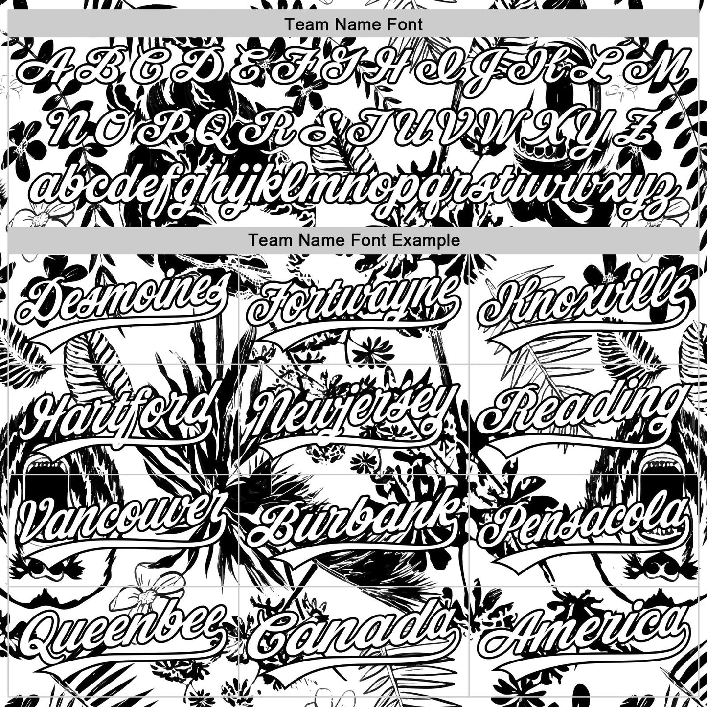 Custom White Black 3D Tropical Hawaii Jungle Plant Authentic Baseball Jersey - Sky-Custom