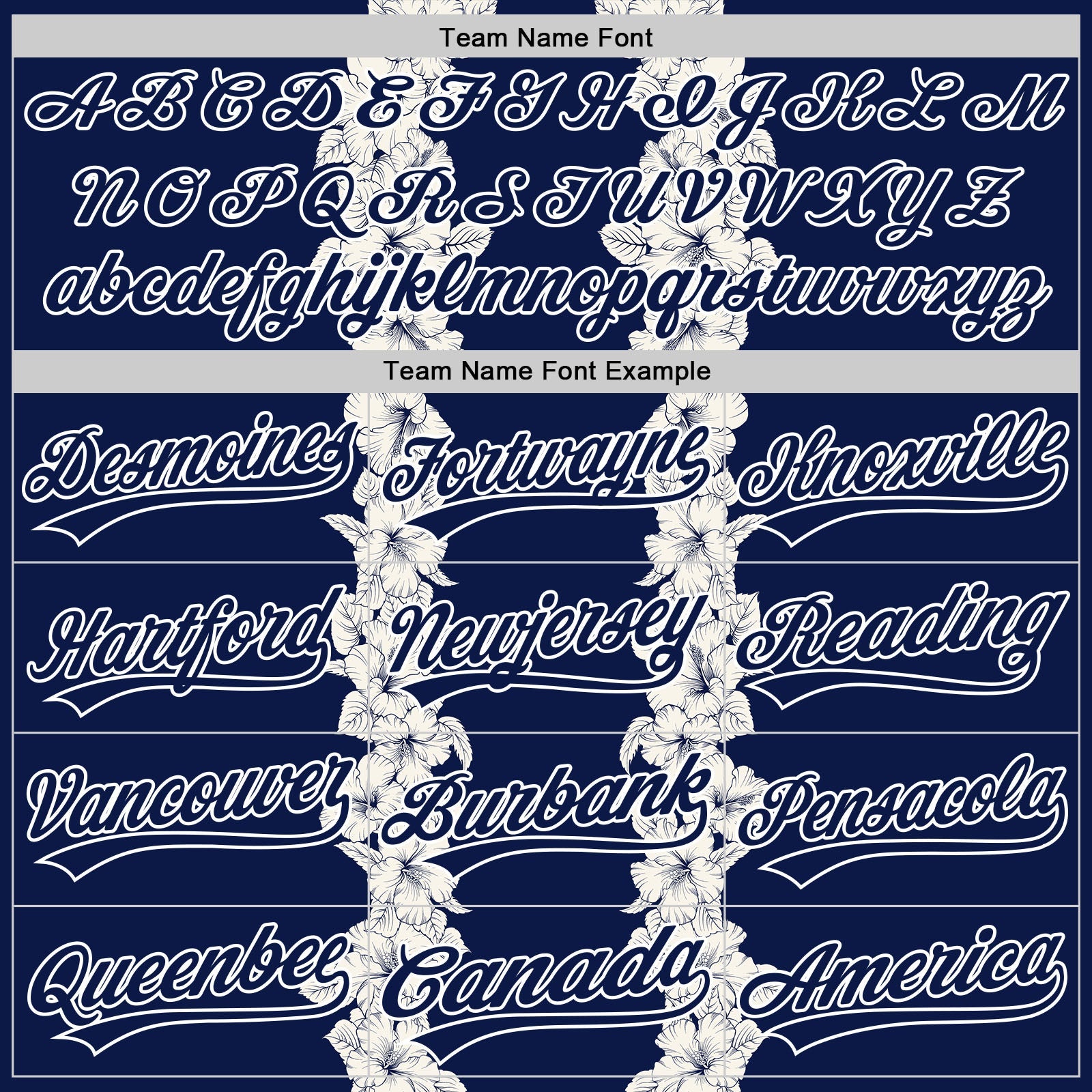 Custom Navy White 3D Tropical Hawaii Leaves And Flower Authentic Baseball Jersey - Sky-Custom