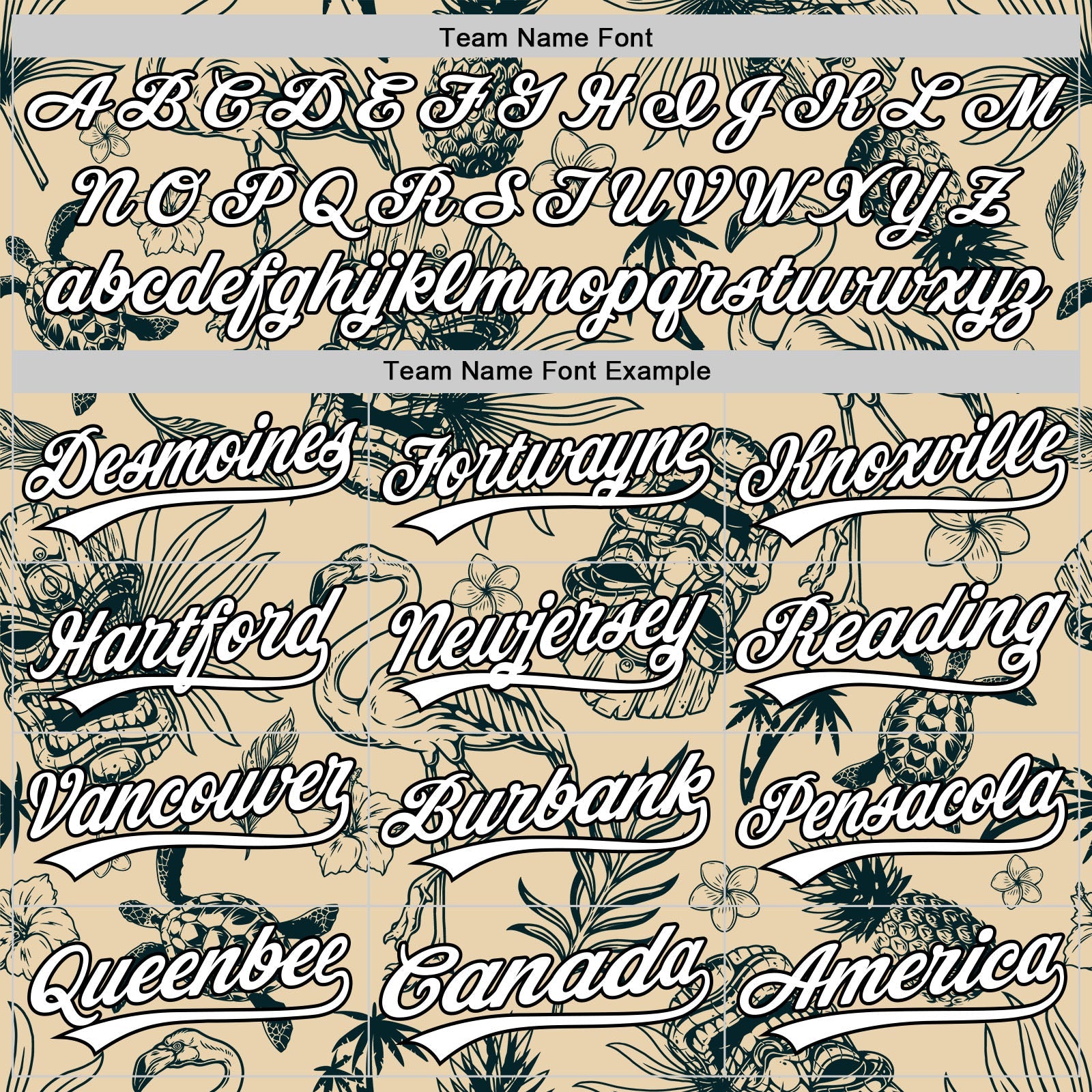 Custom City Cream White-Black 3D Tropical Hawaii Plant And Flamingo Authentic Baseball Jersey - Sky-Custom