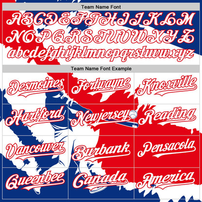 Custom Royal White-Fire Red 3D Costa Rica Costa Rican Flag Authentic Baseball Jersey - Sky-Custom