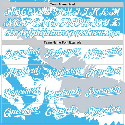 Custom Sky Blue White-Silver 3D Guatemala Guatemalan Flag Authentic Baseball Jersey - Sky-Custom