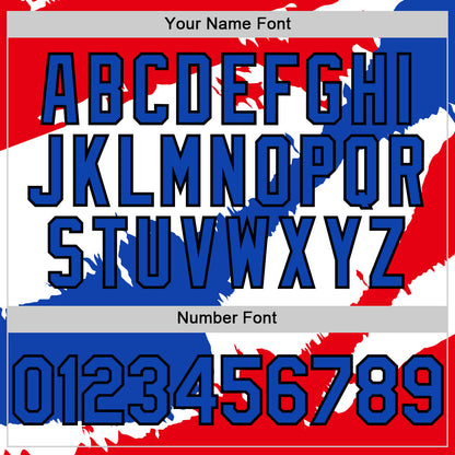 Custom Fire Red Thunder Blue-Black 3D Paraguay Paraguayan Flag Authentic Baseball Jersey - Sky-Custom