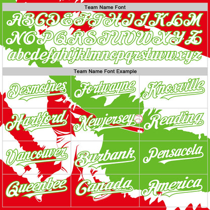 Custom Fire Red White-Aurora Green 3D Peru Peruvian Flag Authentic Baseball Jersey - Sky-Custom