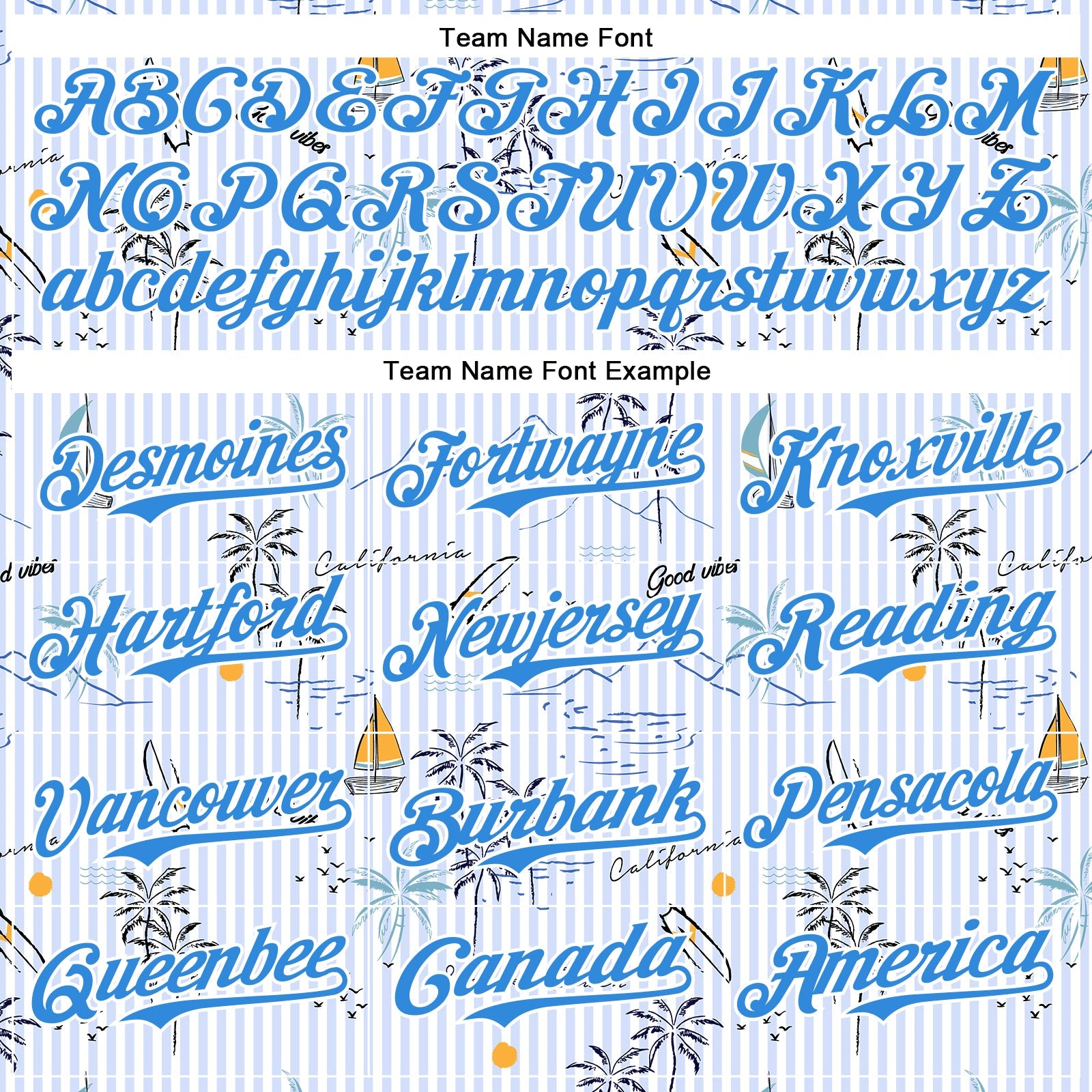 Custom White Electric Blue 3D Hawaii Beach Tropical Palm Tree Authentic Baseball Jersey - Sky-Custom