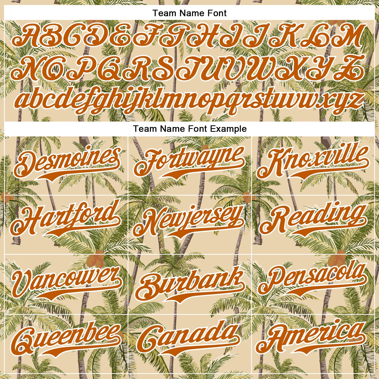 Custom City Cream Texas Orange-White 3D Hawaii Tropical Coconut Tree Authentic Baseball Jersey - Sky-Custom